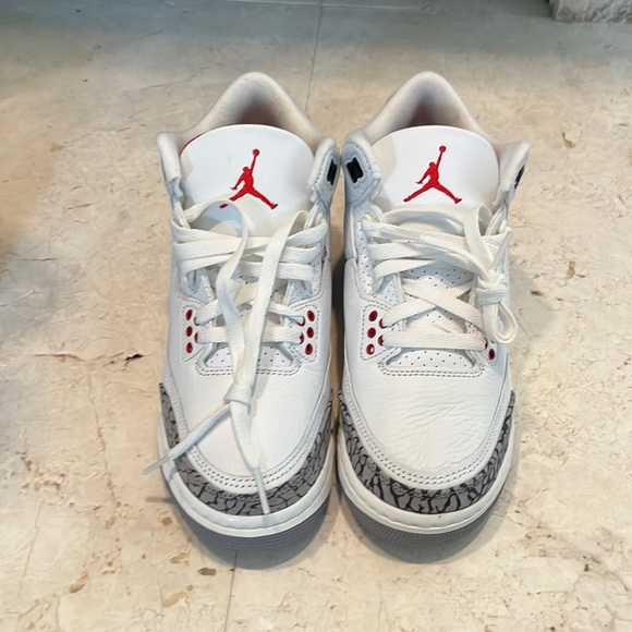 Jordan 3 White Cement Reimagined Size 4.5 (GS) - Picture 1 of 6